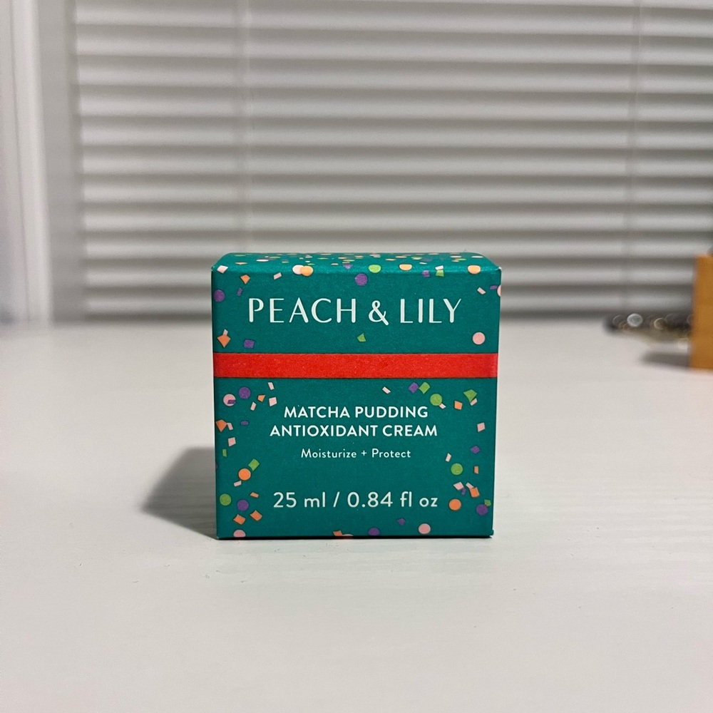Peach and Lily Matcha antioxidant cream